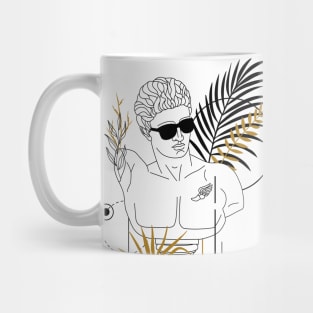 Funny Hipster Greek God Hermes Roman God Mercury Mug